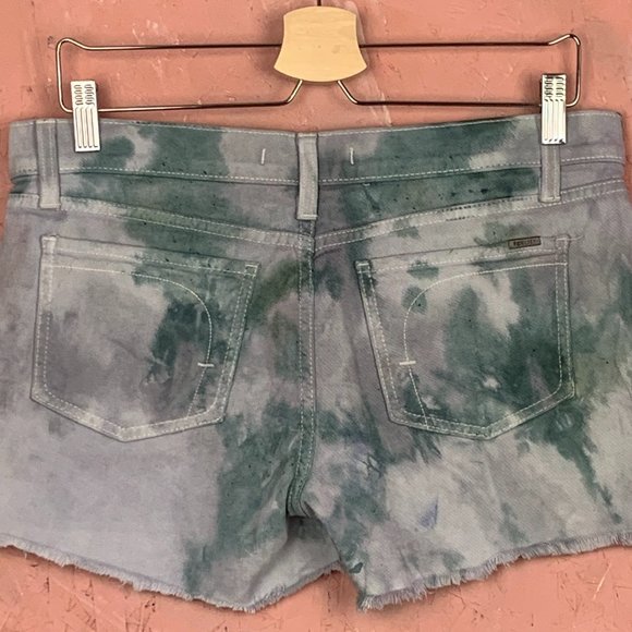 Fidelity Low Rise Grey Denim Shorts/Tie Dye Denim Shirts/Grey Green Tie Dye - Picture 3 of 6